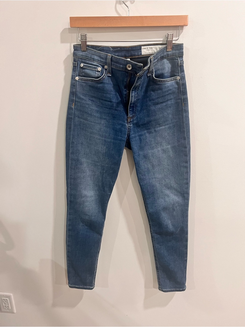 Rag & Bone Skinny Jeans Size 28 Medium Wash Stretch Denim